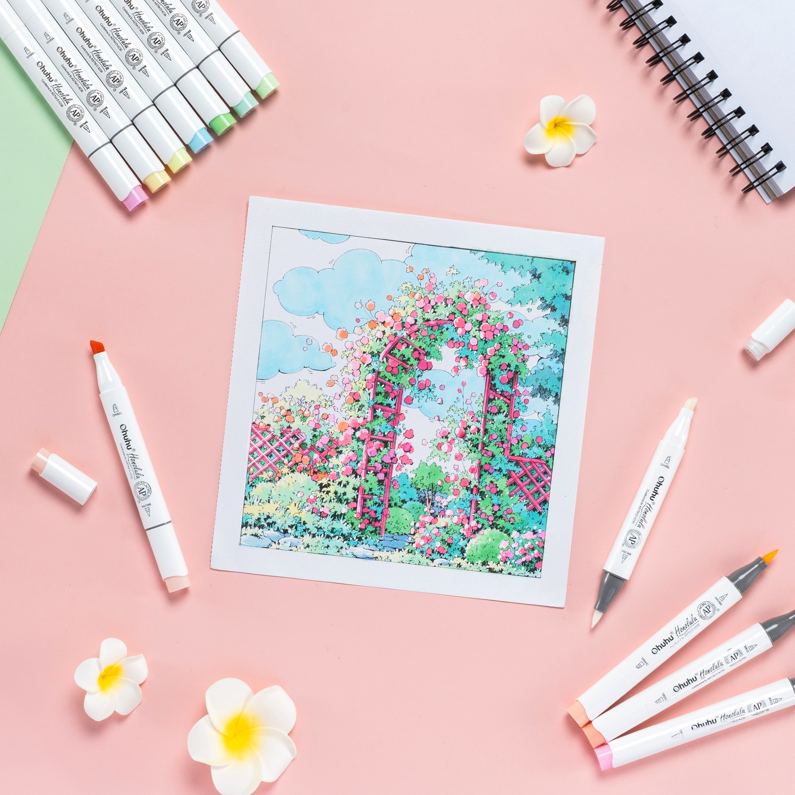Ohuhu Honolulu 48 Pastel Color – обзор и цена Highlighter Set Pastel