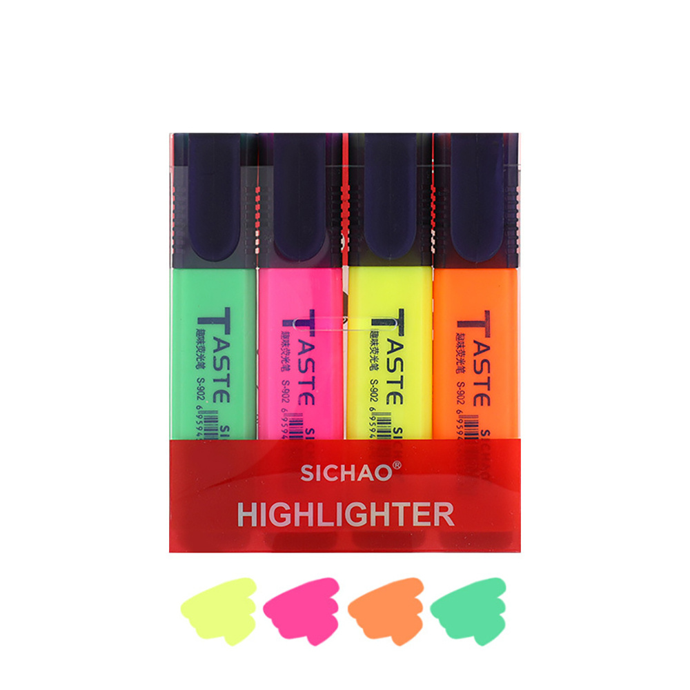 4PCS Fluorescent Highlighter P – обзор и цена Highlighter Set Pastel
