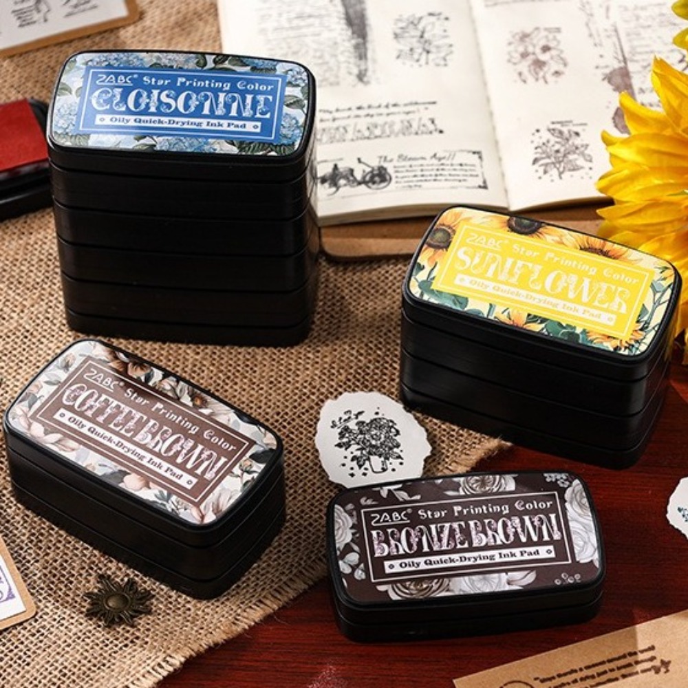 Portable Colorful Ink Pad Rect – обзор и цена Self Inking Stamp