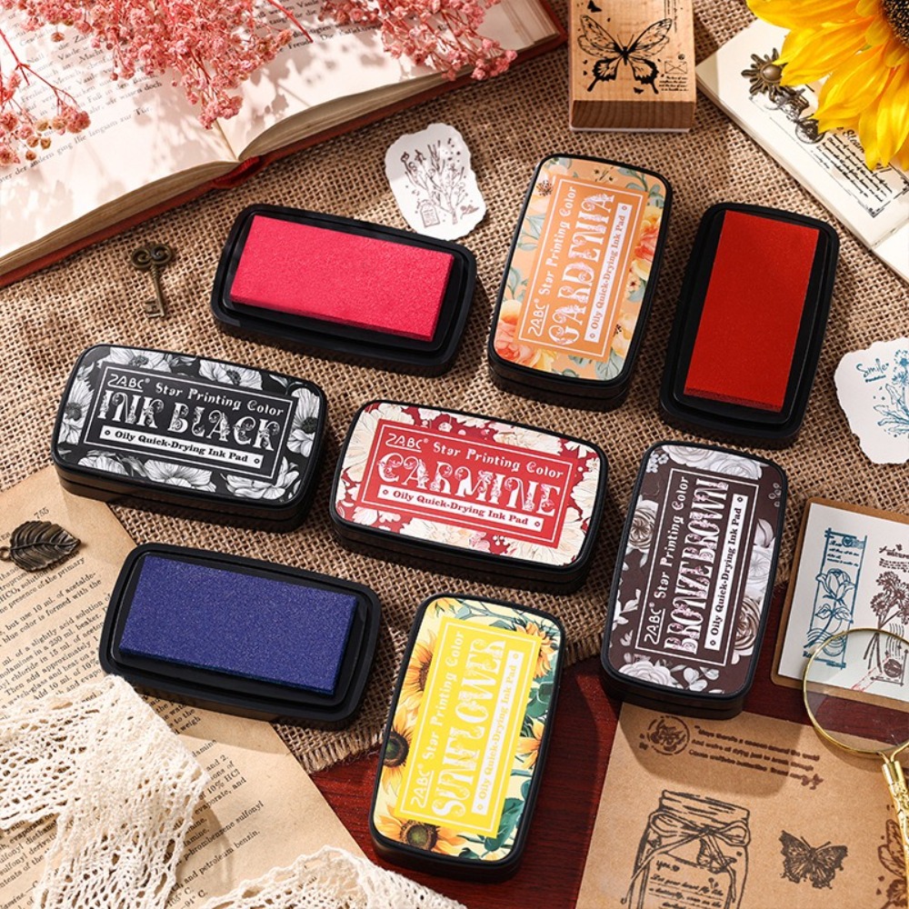 Portable Colorful Ink Pad Rect – обзор и цена Self Inking Stamp