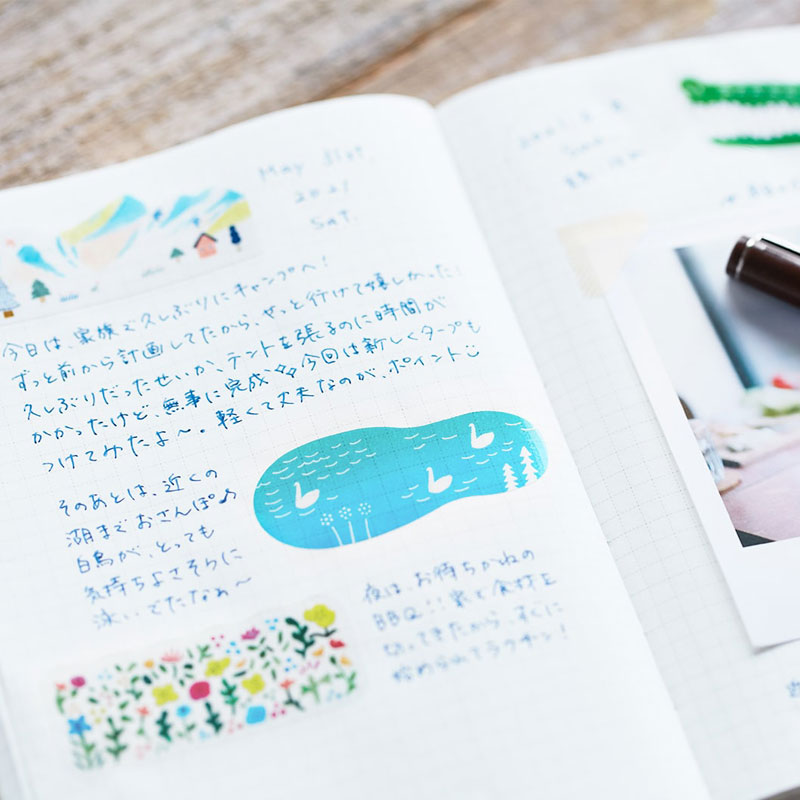 Japan KITTA Small Cute Washi P – обзор и цена Washi Tape Set