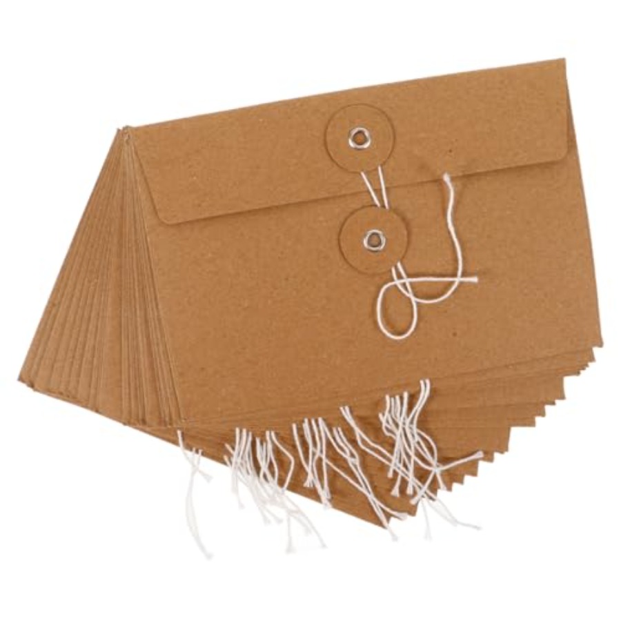 20Pcs Kraft Paper Wire Organiz – обзор и цена Letter Envelope Kraft