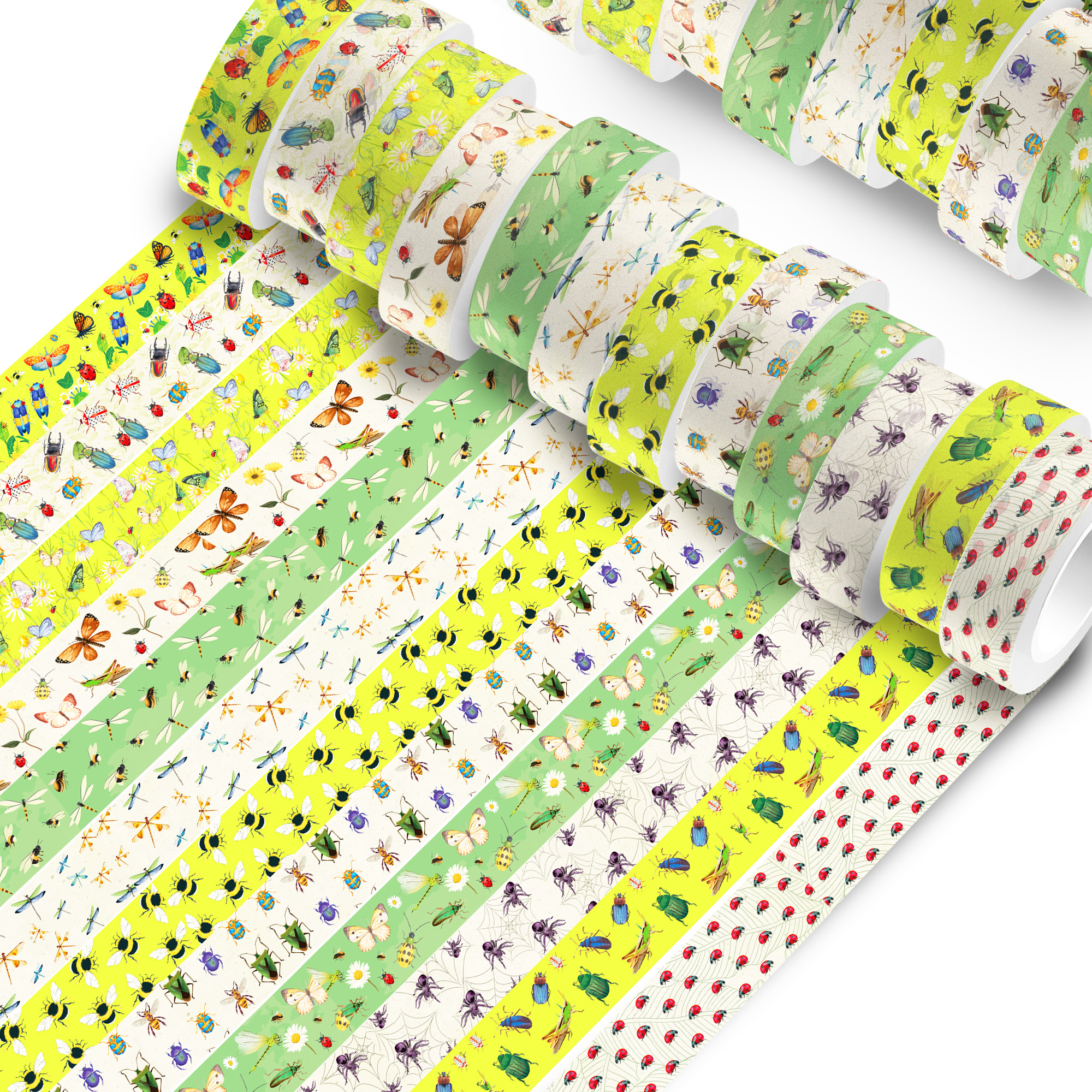 12 Rolls Cartoon Insect Bee Bu – обзор и цена Washi Tape Set