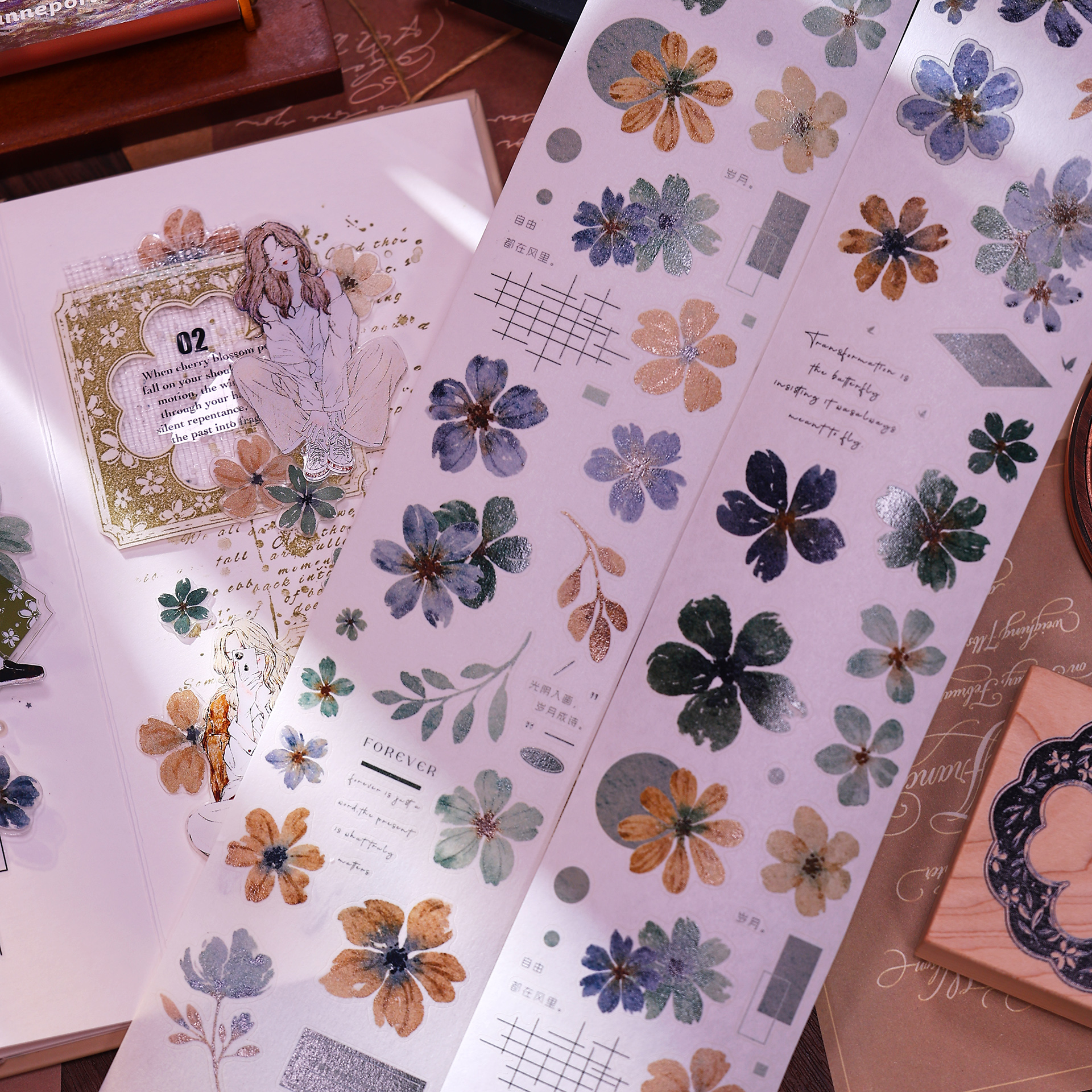 XiaoBaiJia Studio Vintage Yell – обзор и цена Washi Tape Set
