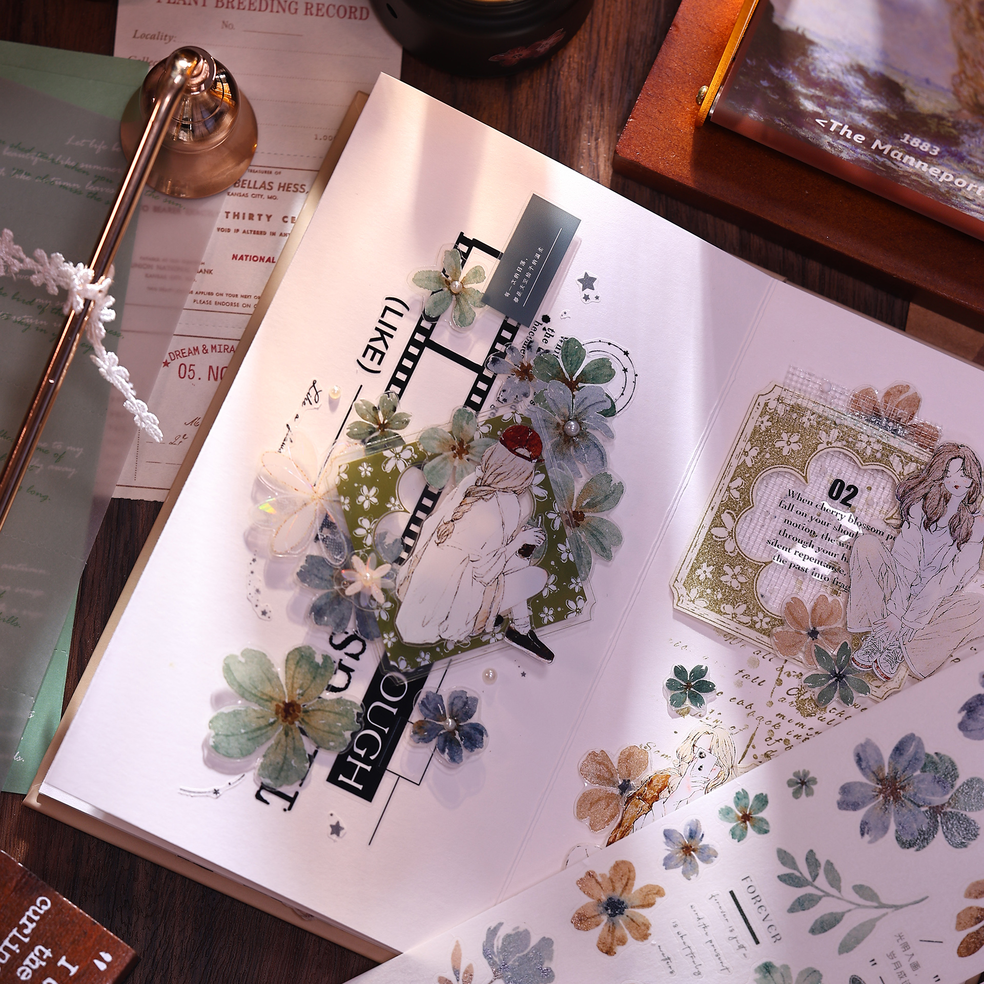XiaoBaiJia Studio Vintage Yell – обзор и цена Washi Tape Set