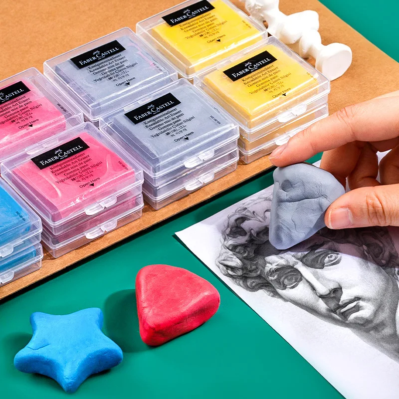 Faber-Castell 2pcs Drawing Art – обзор и цена Rubber Eraser Kneaded