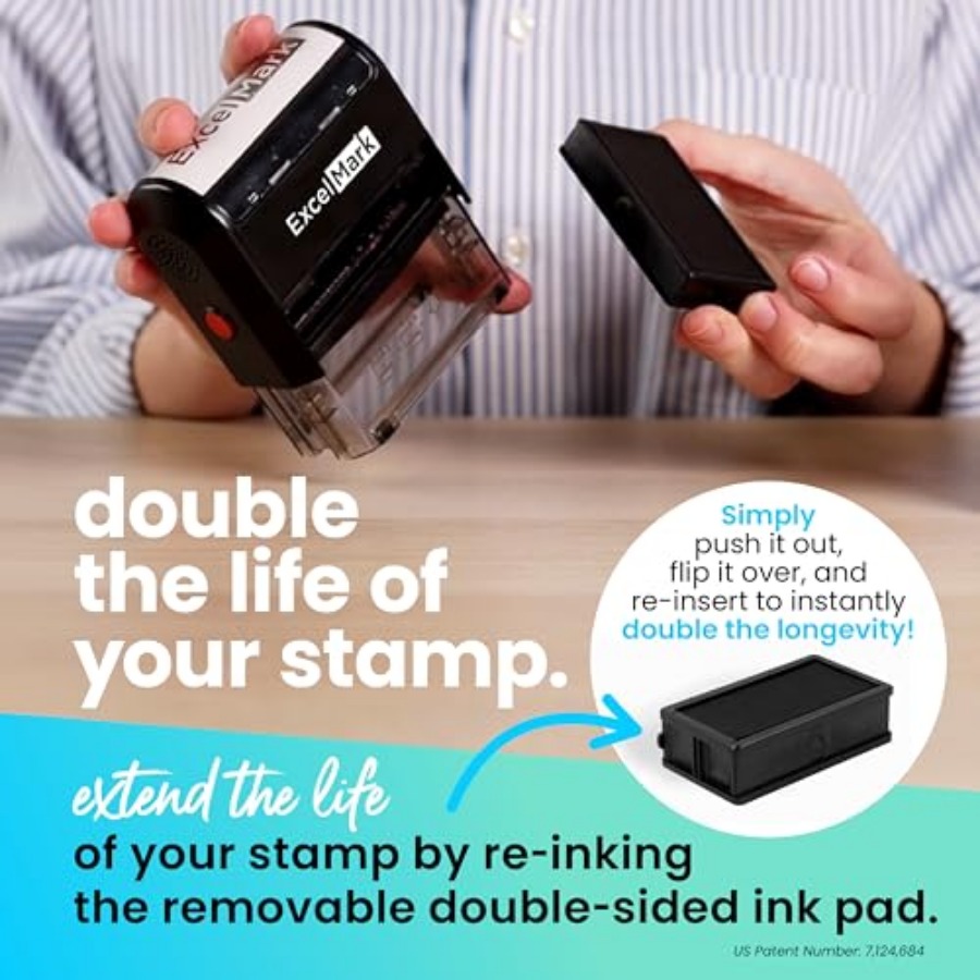 Self Inking Rubber Stamp - Red – обзор и цена Self Inking Stamp