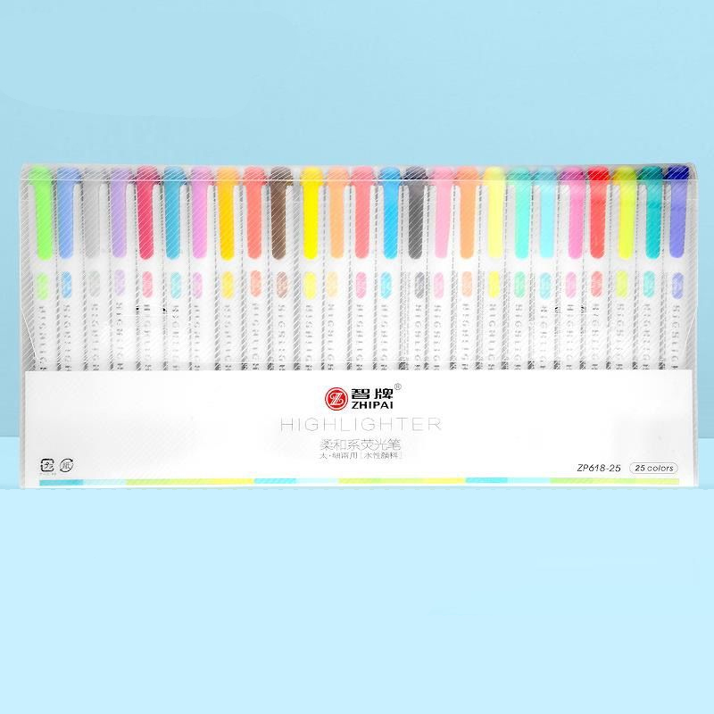 25 Colors ZhiPai Highlighters  – обзор и цена Highlighter Set Pastel