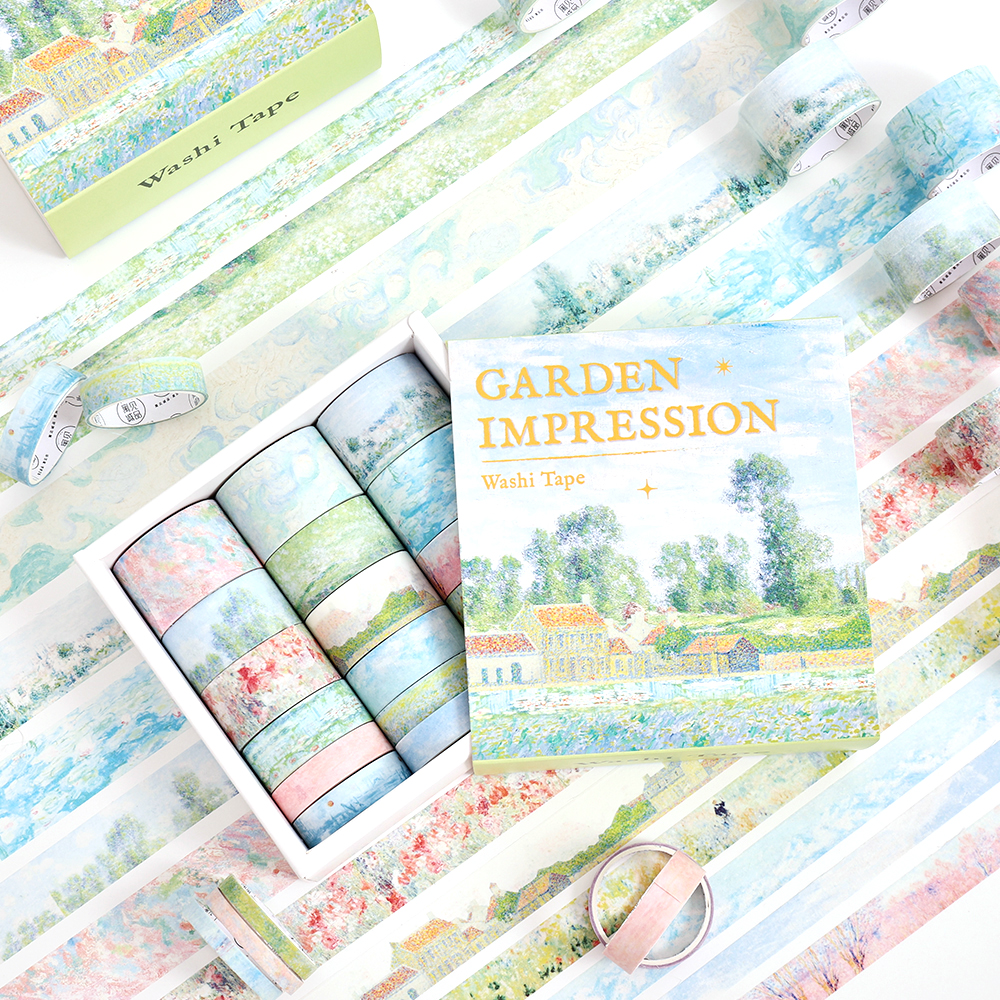 20 Rolls Vintage Garden Washi  – обзор и цена Washi Tape Set
